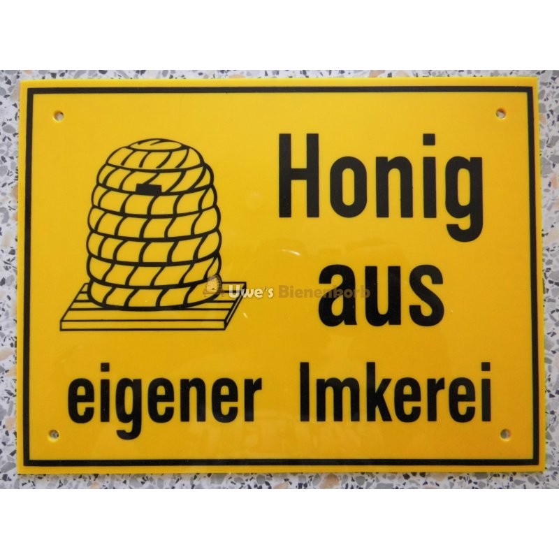 Werbeschild Honig aus eigener Imkerei,35x25cm,Imker,Bienen 