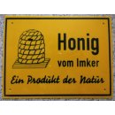 Au&szlig;enwerbeschild, Honig vom Imker ein .. 70x50cm