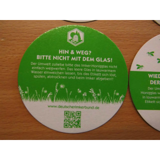 Deckeleinlagen für DIB-Glas 250g oder 500 g • Deutscher Imkerbund e.V. 